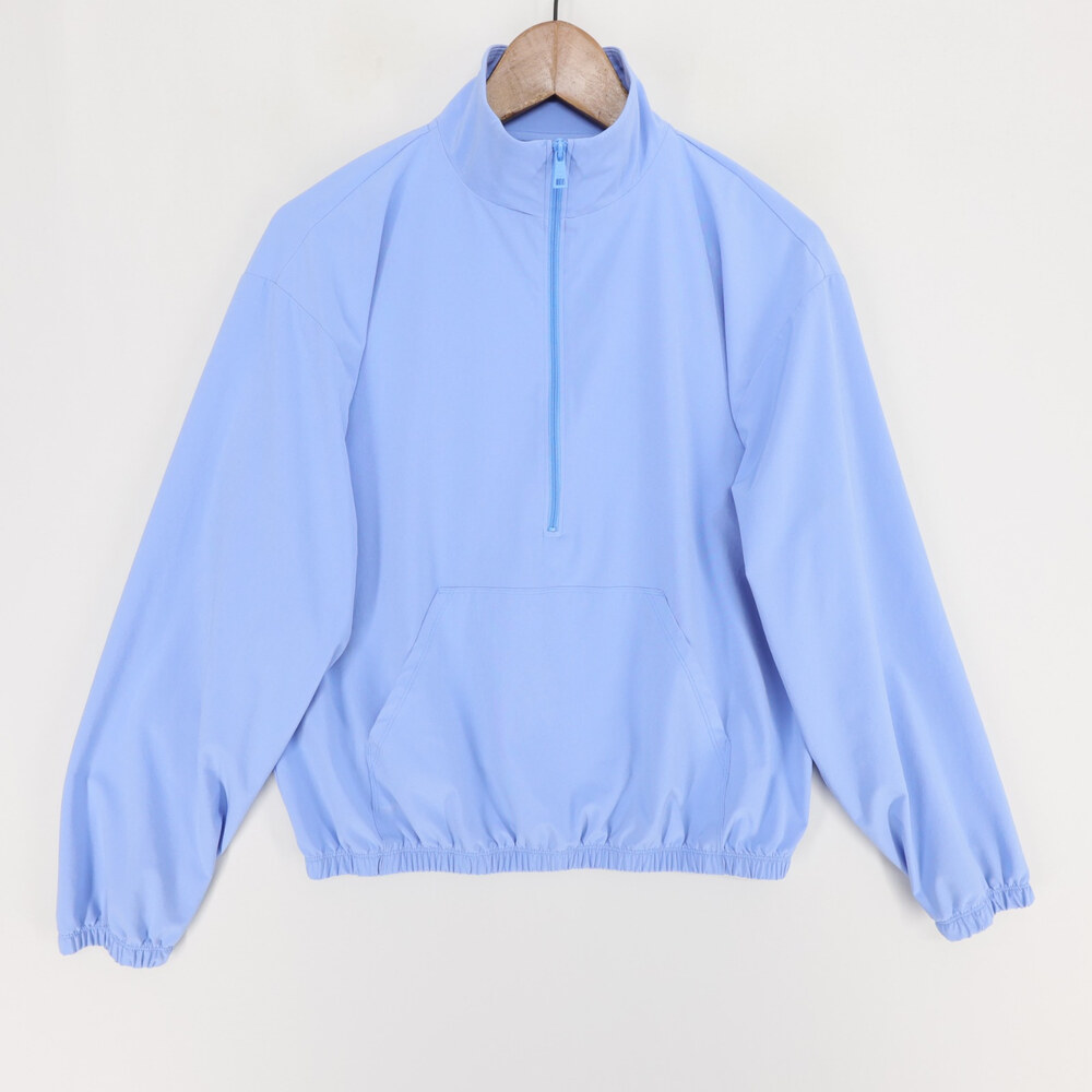 Beyond Yoga In Stride Pullover Womens XS Blue Half Zip Kangaroo Pocket